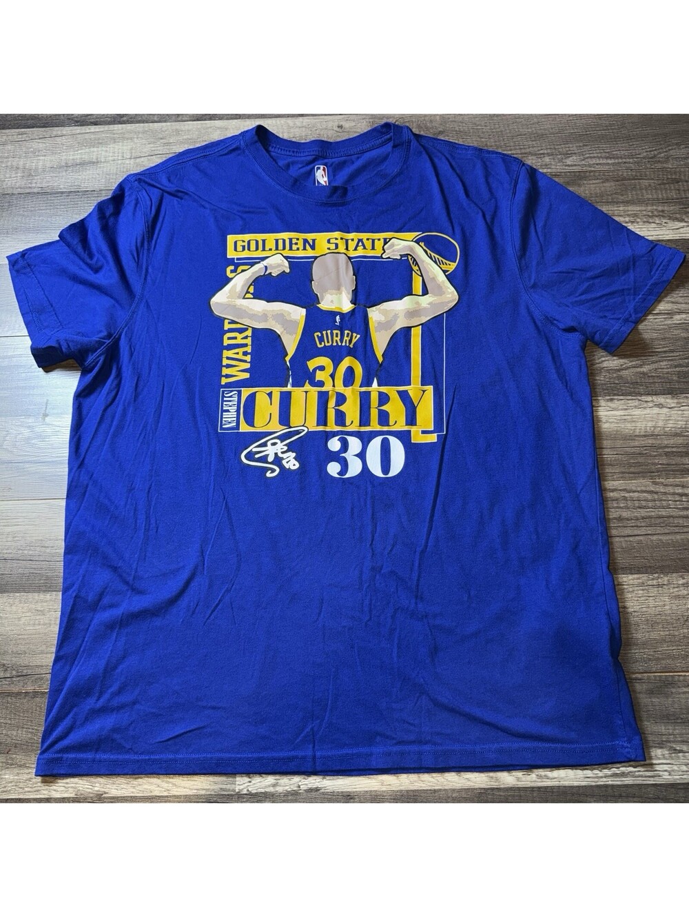 NBA Golden State Warriors Steph Curry #30 Men 2XLShort Sleeve Graphic T-SHIRT